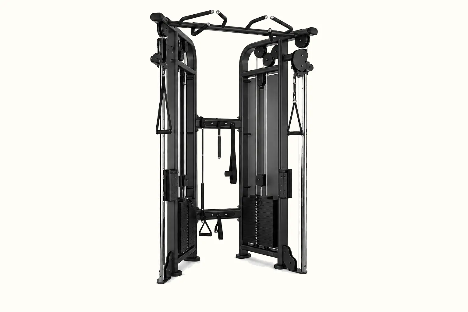 Studio visualization of dual adjustable cable station